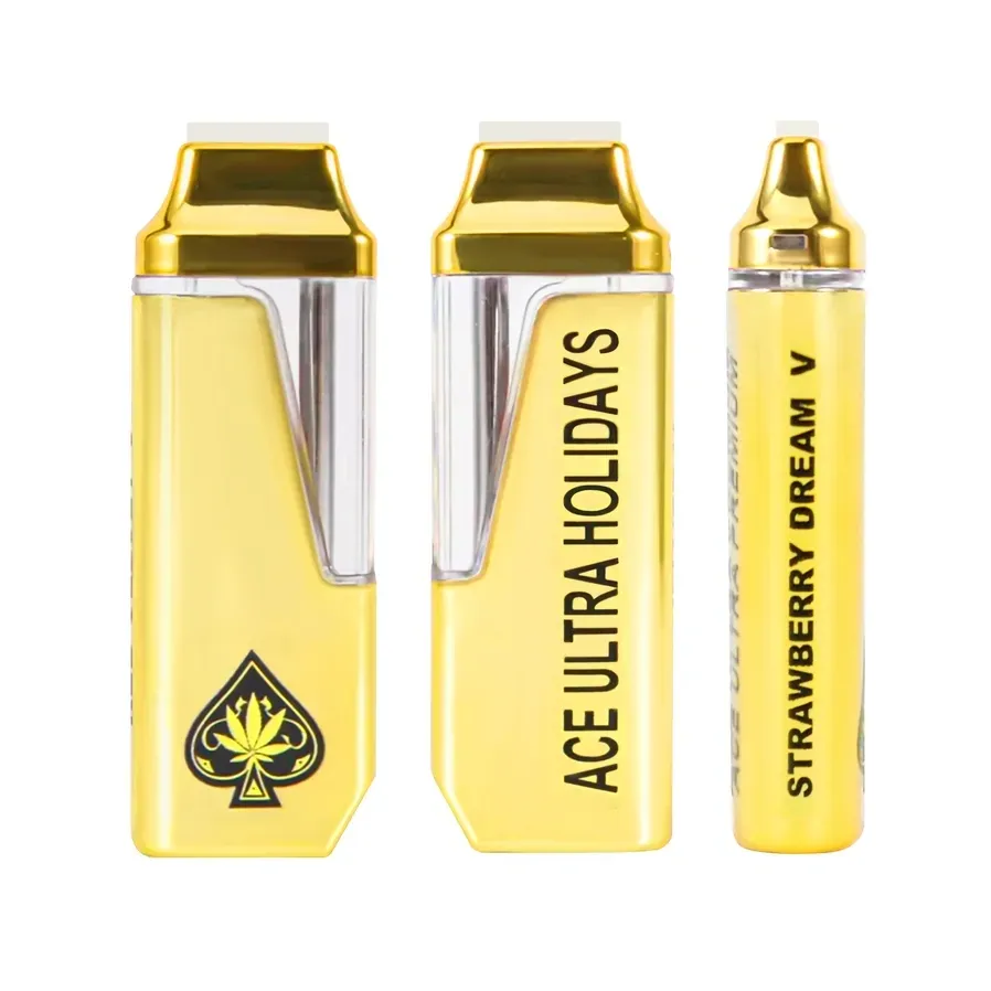 EMPTY Ace Ultra Premium Holiday Edition 2g Gold Disposable Vape high quality