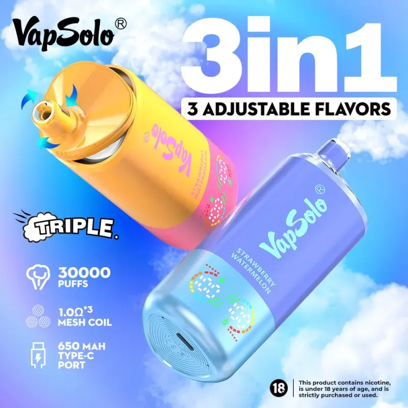 סקירת Vapsolo Triple 30000 Puffs: An Honest, Data-מבט מגובה על Vape 3-in-1