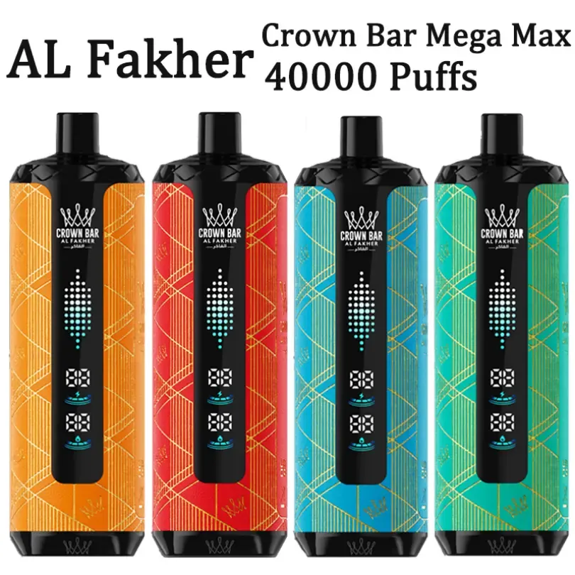 AL Fakher 40K Puffs 40000 Crown Bar Mega Max חד פעמי סיטונאי