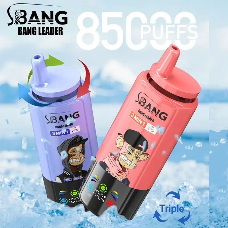 Bang Leader 85000 Puffs 85K טריפל טעמים 3 ב-1 Vape סיטונאי
