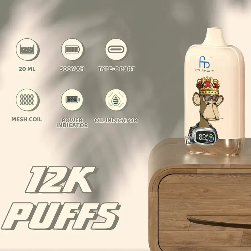 Fumot Digital Box 12000 Puff Vape חד פעמי