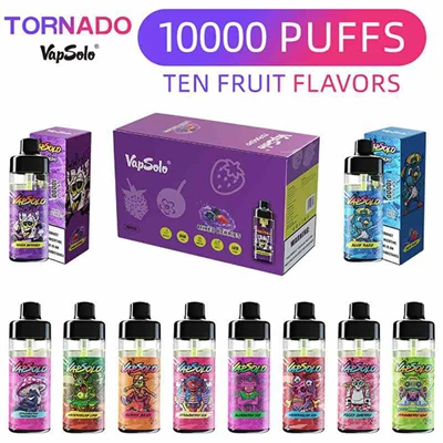 VAPSOLO TORNADO 10000 פחזניות חד פעמיות